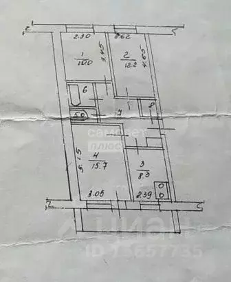3-к кв. Омская область, Омск Входной мкр, 2В (61.5 м) - Фото 2