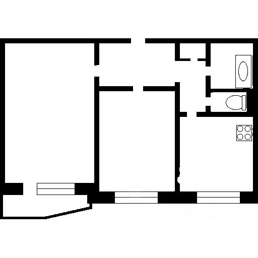 2-к кв. Коми, Усинск Комсомольская ул., 19 (56.7 м) - Фото 1