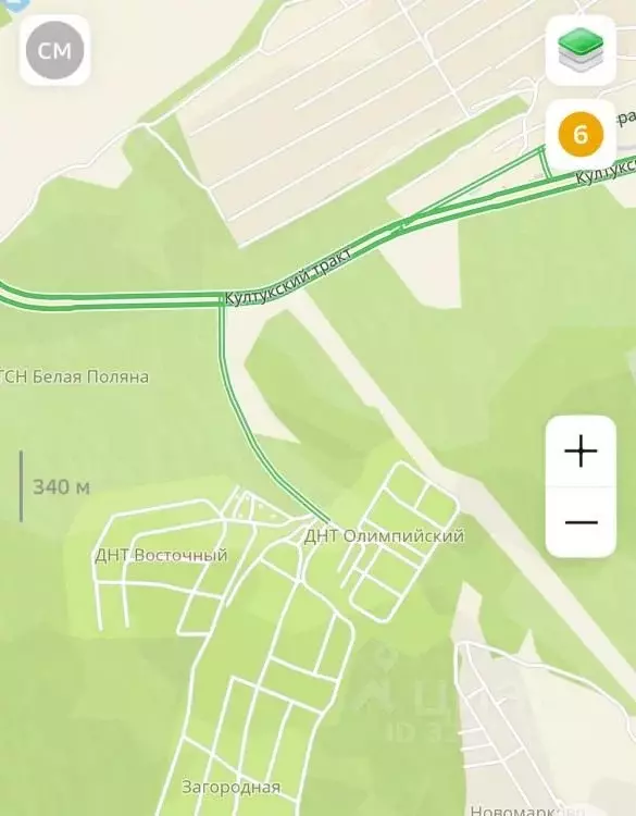 Участок в Иркутская область, Иркутск Удачное ДНТ, ул. Боровая (11.0 ... - Фото 1