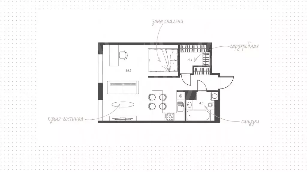 1-комнатная квартира: Москва, Стремянный переулок, 2 (47 м) - Фото 1