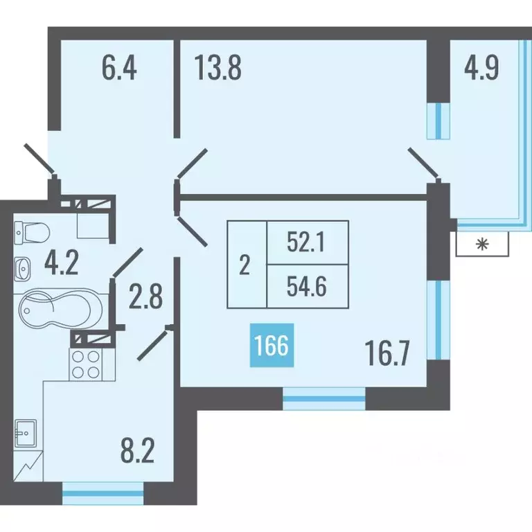 2-к кв. Приморский край, Надеждинский район, с. Вольно-Надеждинское ... - Фото 1