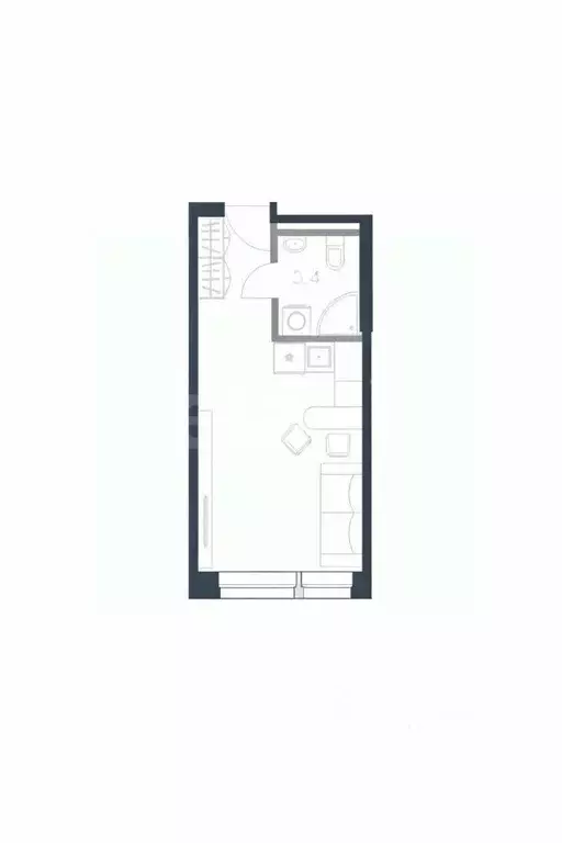 Студия Смоленская область, Смоленск ул. Маршала Соколовского, 18/1 ... - Фото 2