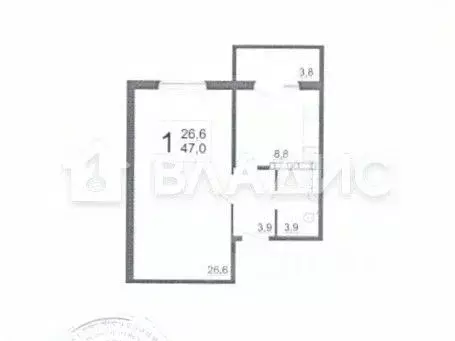 1-к кв. Пензенская область, Пензенский район, Засечный сельсовет, с. ... - Фото 2