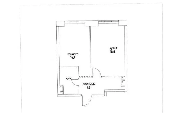 2-комнатная квартира: Москва, улица Нижние Мнёвники, 16к4 (46.7 м) - Фото 1