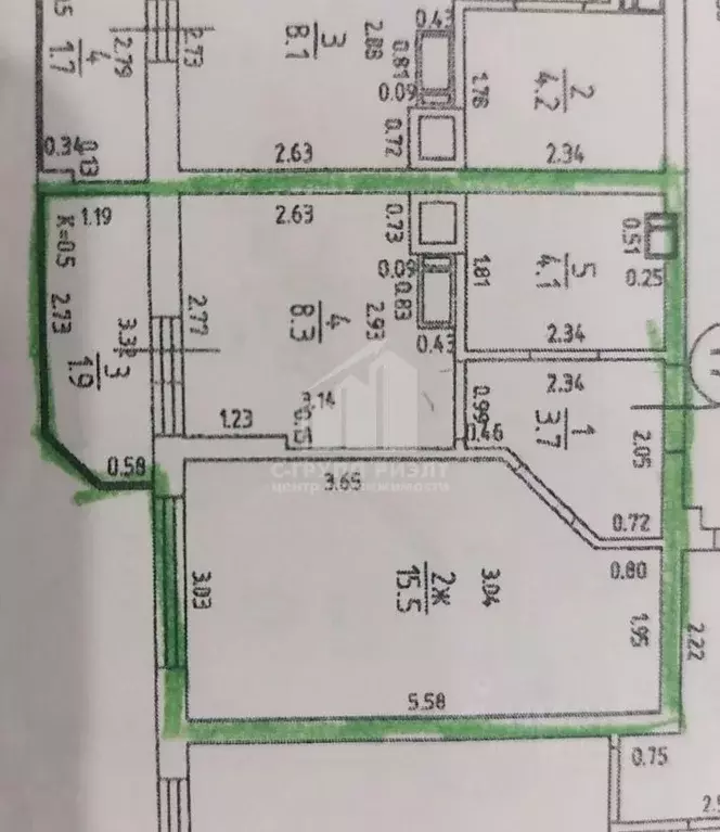 1-к кв. Калининградская область, Калининград Тихорецкая ул., 22 (33.5 ... - Фото 2