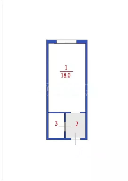 1-к кв. Кемеровская область, Кемерово ул. Федоровского, 26 (23.0 м) - Фото 1