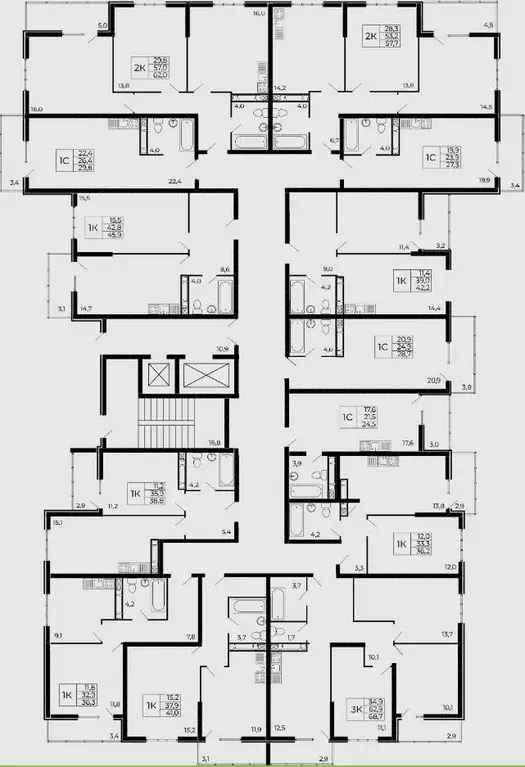 2-к кв. Ростовская область, Ростов-на-Дону ул. Назарько, 4 (59.5 м) - Фото 2