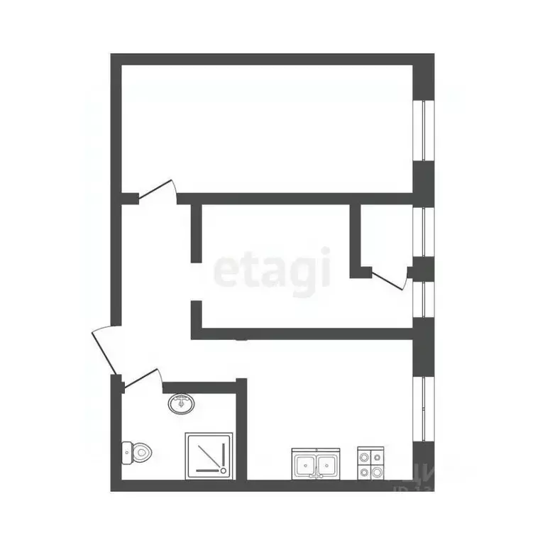 2-к кв. Тюменская область, Исетский муниципальный округ, пос. ... - Фото 2