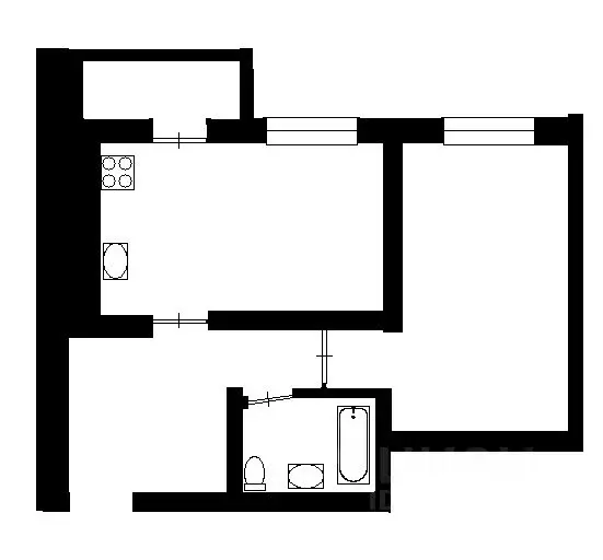 2-к кв. Татарстан, Казань ул. Рауиса Гареева, 109 (43.6 м) - Фото 1