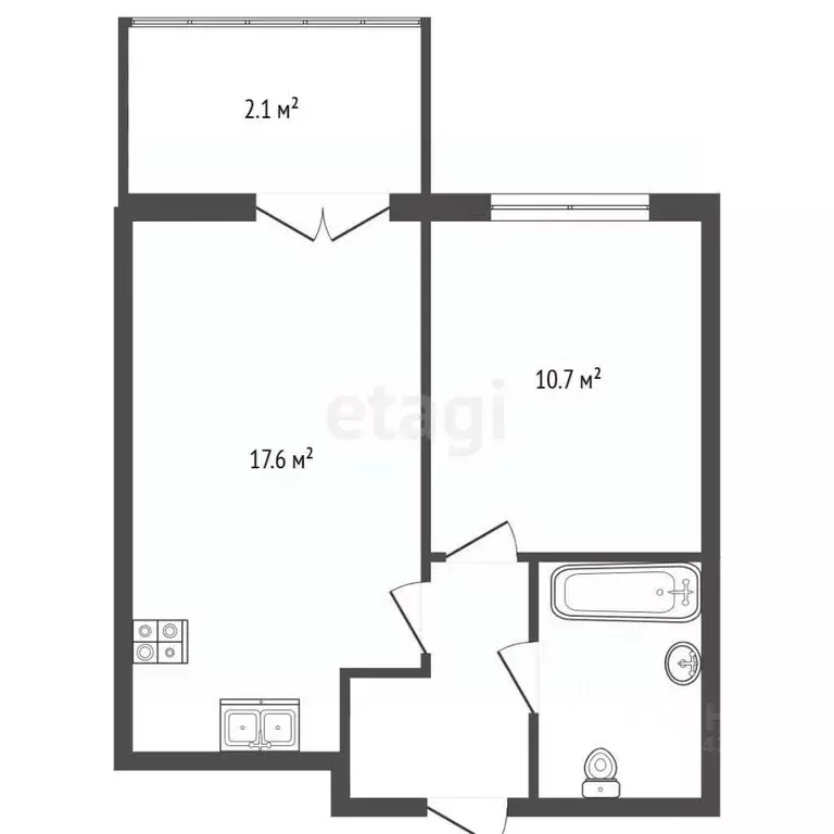 1-к кв. Санкт-Петербург пос. Шушары, ул. Соколиная, 5 (36.8 м) - Фото 1