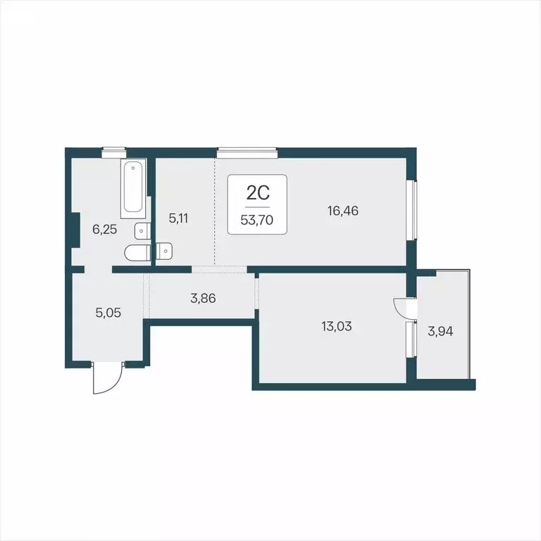 2-комнатная квартира: Новосибирск, Кедровая улица, 80/4 (53.7 м) - Фото 0