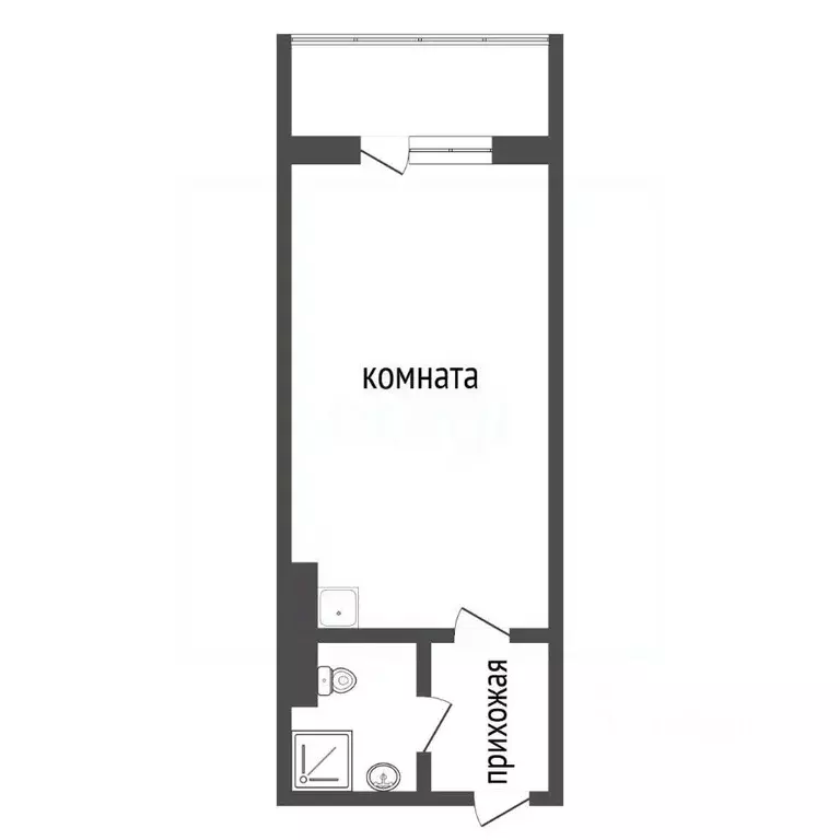 Студия Красноярский край, Красноярск ул. Вильского, 28 (22.0 м) - Фото 2