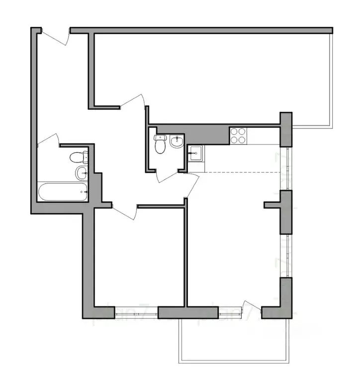 3-к кв. Иркутская область, Иркутск Ново-Ленино мкр, 1-й Ленинский ... - Фото 0