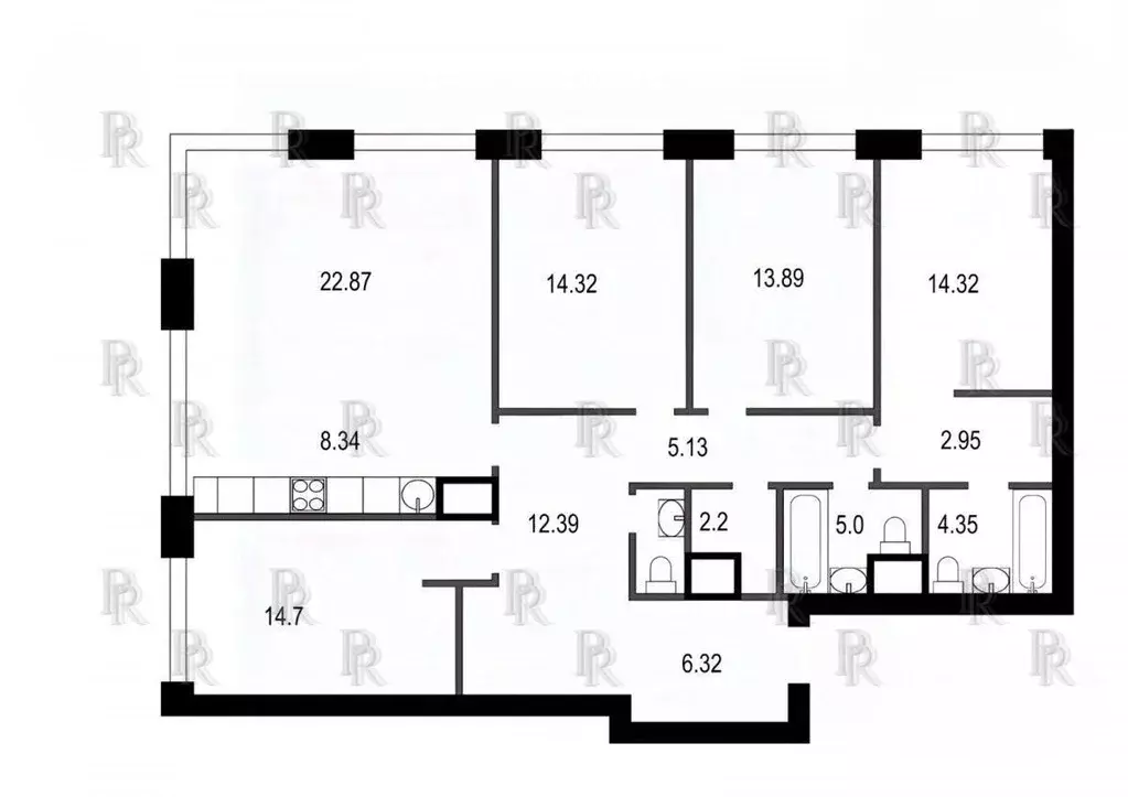 5-к кв. Москва просп. Генерала Дорохова, 39к2Г (130.0 м) - Фото 1