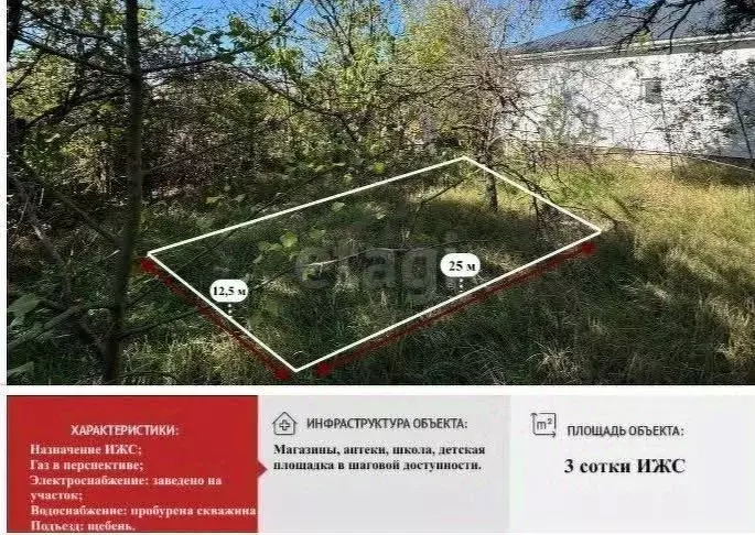 Участок в Крым, Симферополь ул. 41-я Коллективных Садов (3.0 сот.) - Фото 1