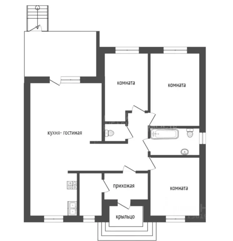 Коттедж в Тюменская область, Тюмень Луч СНТ, ул. Озерная, 1А (130 м) - Фото 1