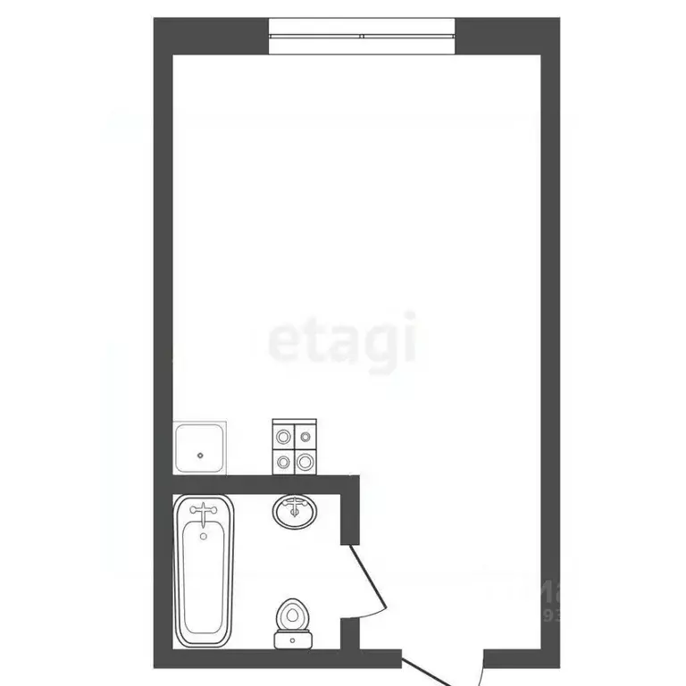 Студия Тюменская область, Тюмень ул. Энергетиков, 44а (12.8 м) - Фото 2