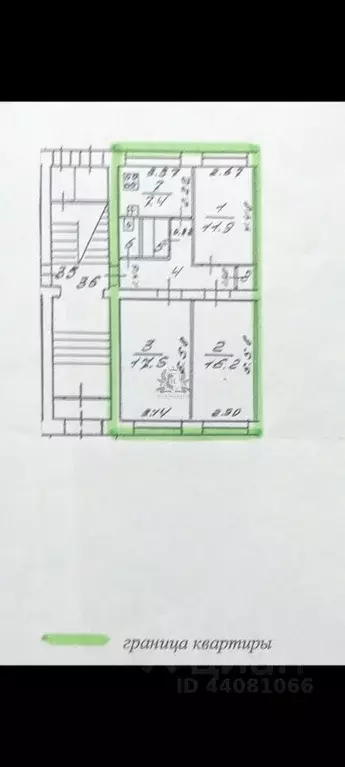 3-к кв. Санкт-Петербург ул. Политрука Пасечника, 16 (67.4 м) - Фото 2