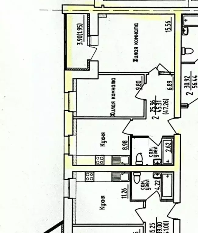2-к кв. Кировская область, Киров Солнечная ул., 55 (50.2 м) - Фото 2