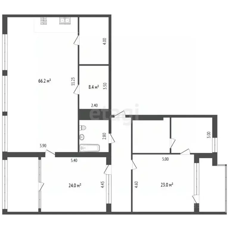 3-к кв. Краснодарский край, Анапа проезд Золотой Берег, 2 (178.0 м) - Фото 2