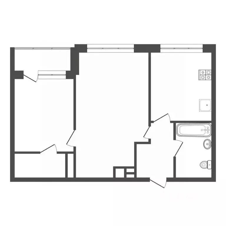 2-к кв. Тульская область, Тула Веневское ш., 49 (58.0 м) - Фото 2
