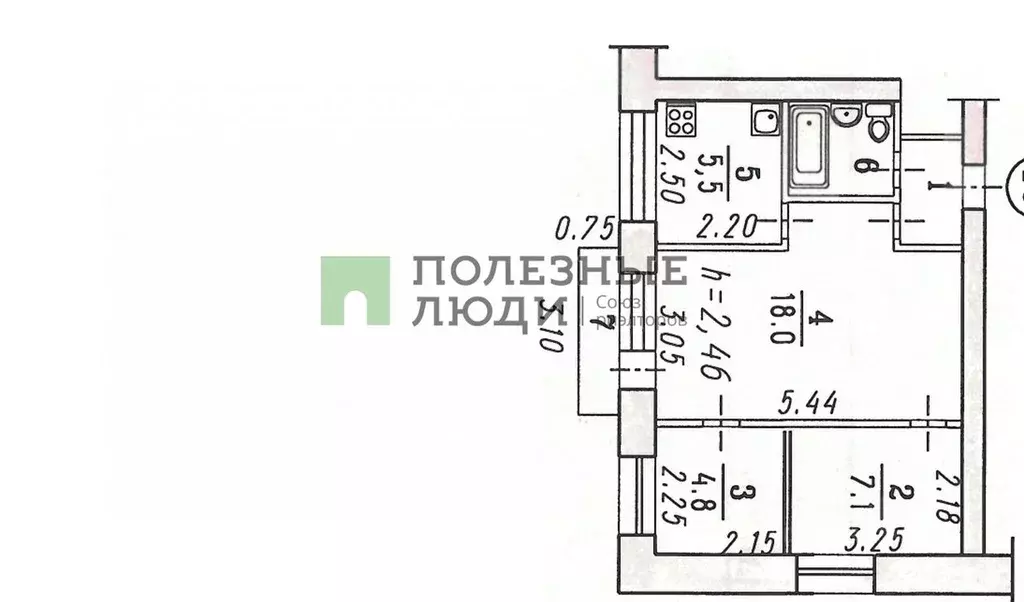 2-к кв. омская область, омск городок нефтяников мкр, ул. энтузиастов, . - Фото 1