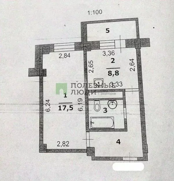 1-к кв. Белгородская область, Белгород ул. 5 Августа, 35 (39.3 м) - Фото 2