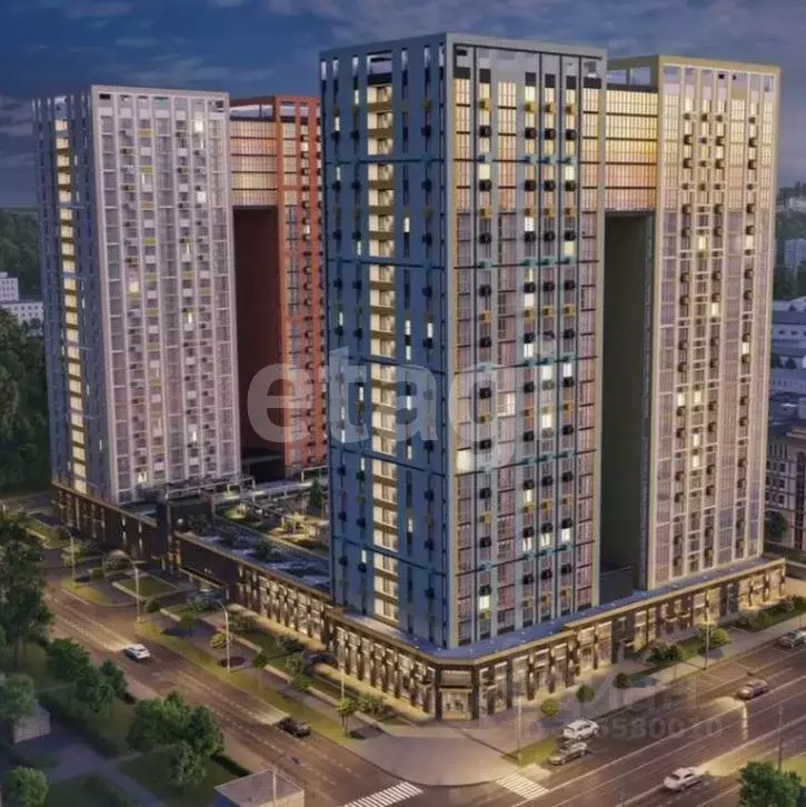 2-к кв. Пермский край, Пермь ул. Луначарского, 99 (57.3 м) - Фото 1