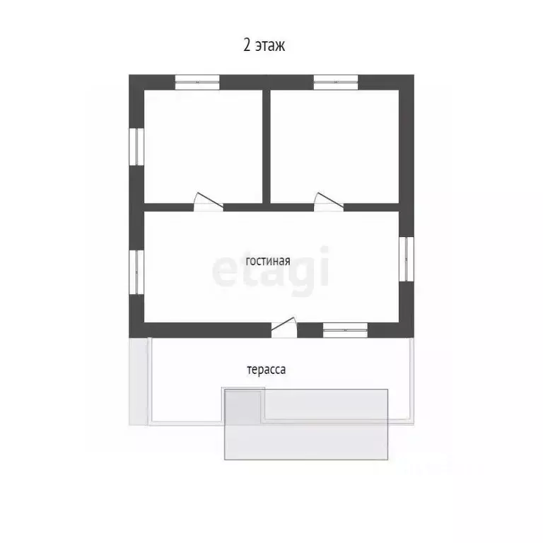 Дом в Севастополь СНТ Учкуевка ТСН, Малиновая линия, 27 (65 м) - Фото 2
