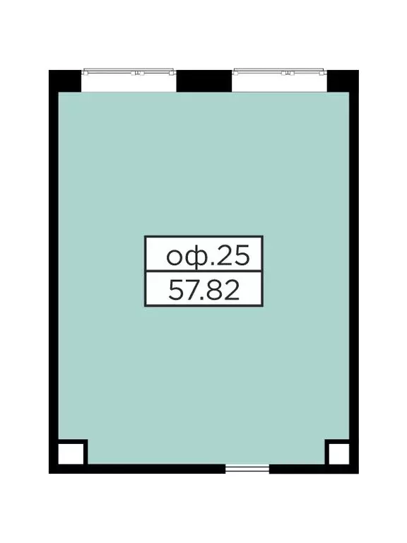 Помещение свободного назначения (57.82 м) - Фото 1