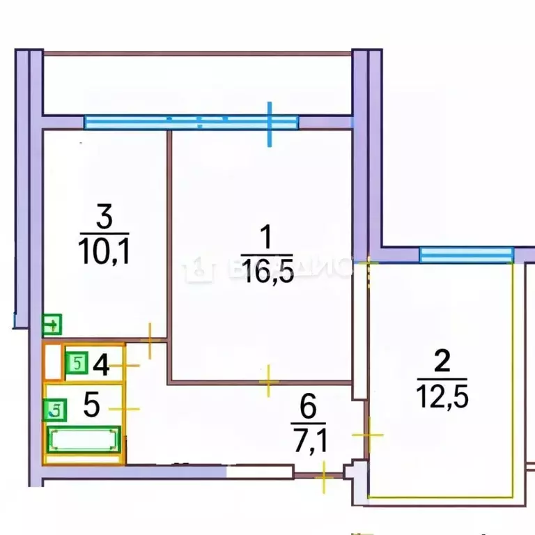 2-к кв. Москва Северодвинская ул., 19 (50.1 м) - Фото 2