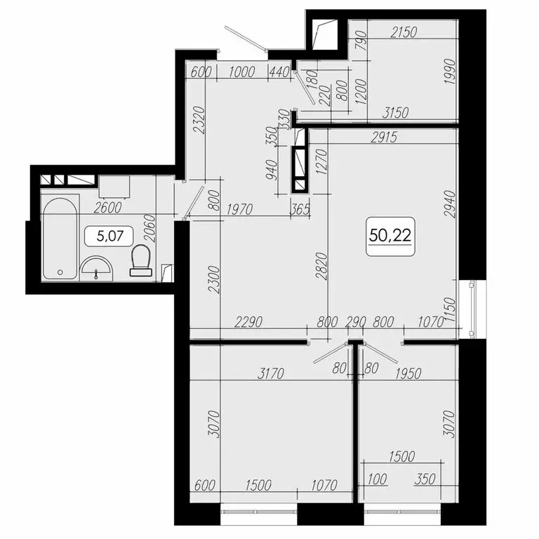 3-комнатная квартира: Владивосток, Верхняя улица, 20 (50.22 м) - Фото 1
