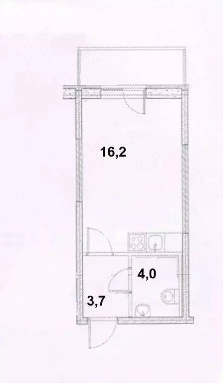 Квартира-студия: посёлок Парголово, Тихоокеанская улица, 14к2 (24 м) - Фото 2