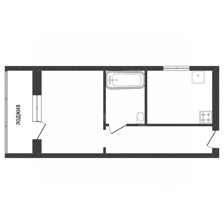 1-к кв. Костромская область, Кострома Венеция мкр, 52 (20.3 м) - Фото 2