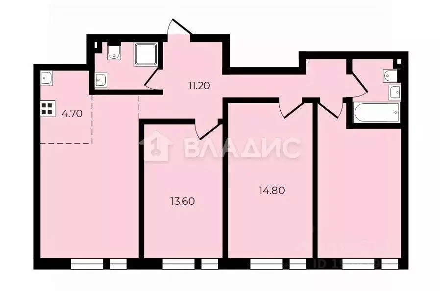 3-к кв. Москва Дмитровское ш., 73Б (87.0 м) - Фото 2