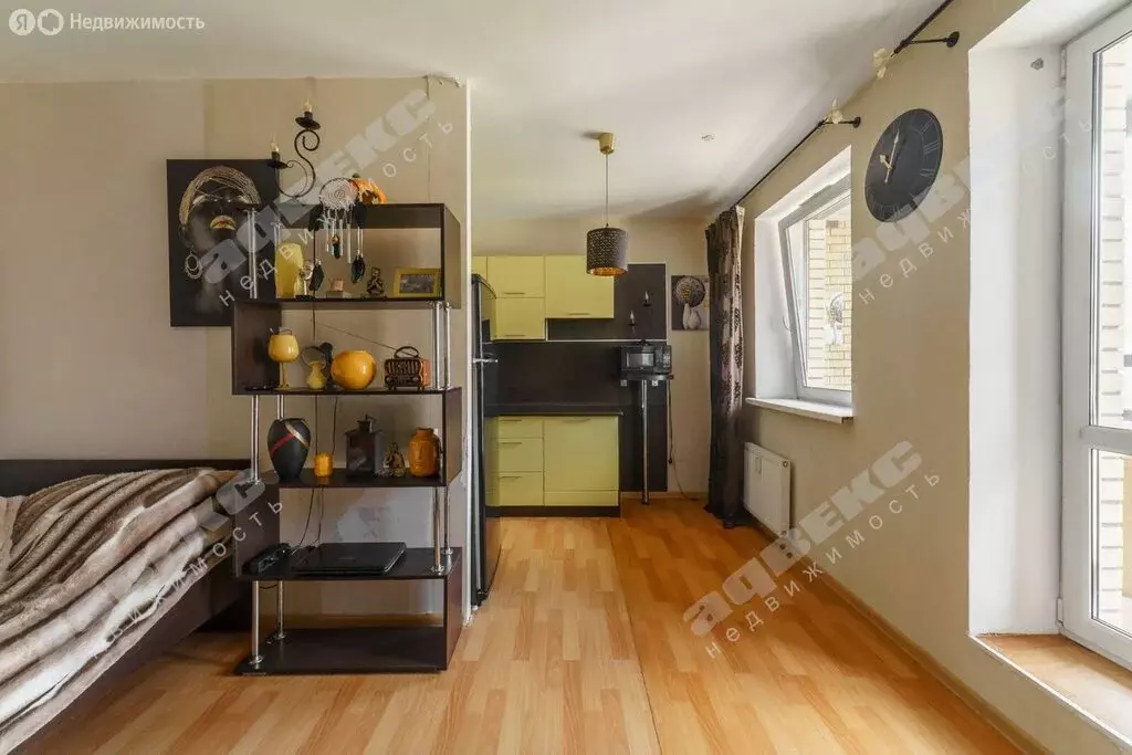 Квартира-студия: посёлок Парголово, улица Фёдора Абрамова, 21к3 (30.9 ... - Фото 1