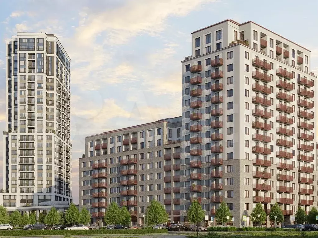Квартира-студия, 23,8 м, 2/7 эт. - Фото 1