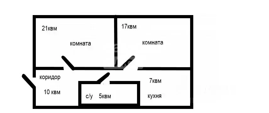 2-к кв. Свердловская область, Каменск-Уральский Ленинградская ул., 19 ... - Фото 2