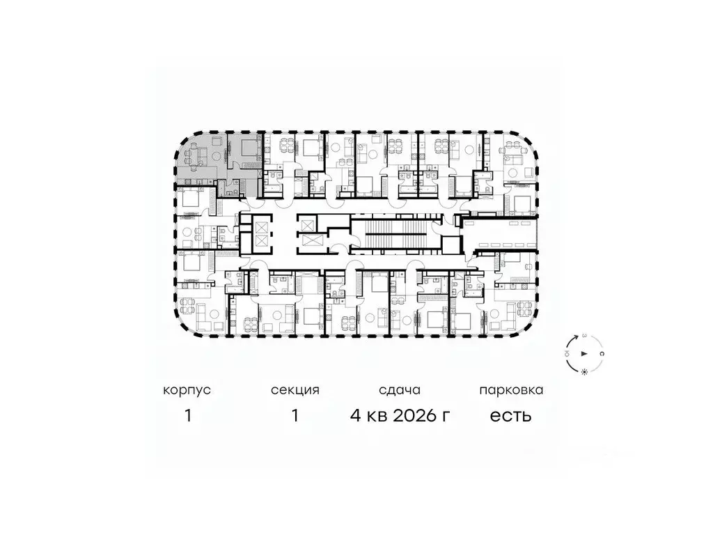 2-к кв. Москва Левел Нижегородская жилой комплекс, 1 (48.6 м) - Фото 1