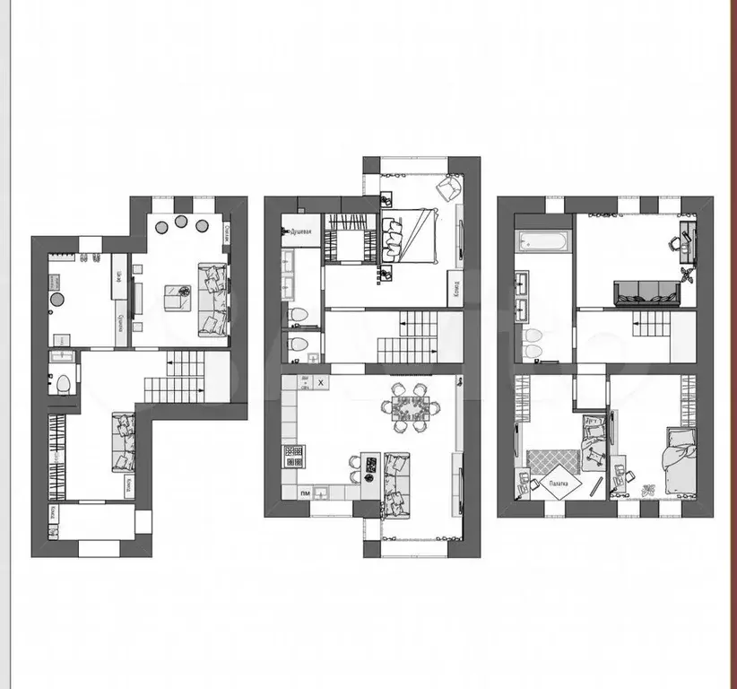Таунхаус в Тверская область, Тверь ул. Белинского, 24 (227 м) - Фото 1