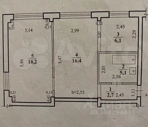 2-к кв. Забайкальский край, Чита Северный мкр, 14 (48.0 м) - Фото 1