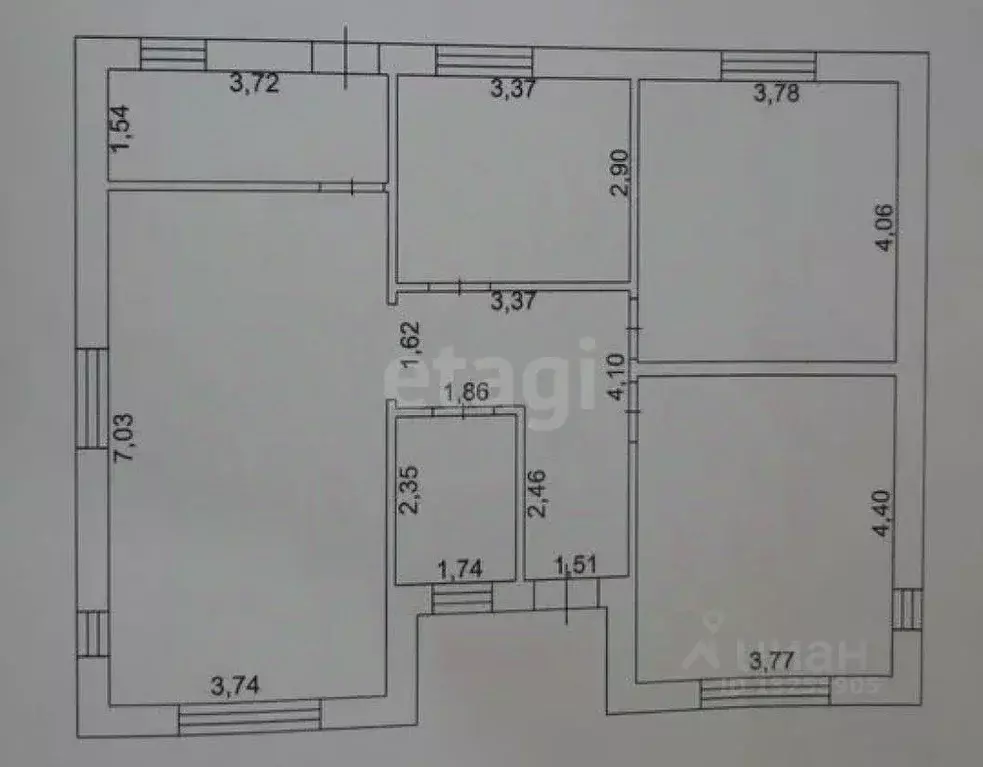 Дом в Липецкая область, Усманский муниципальный округ, с. Пашково ул. ... - Фото 2