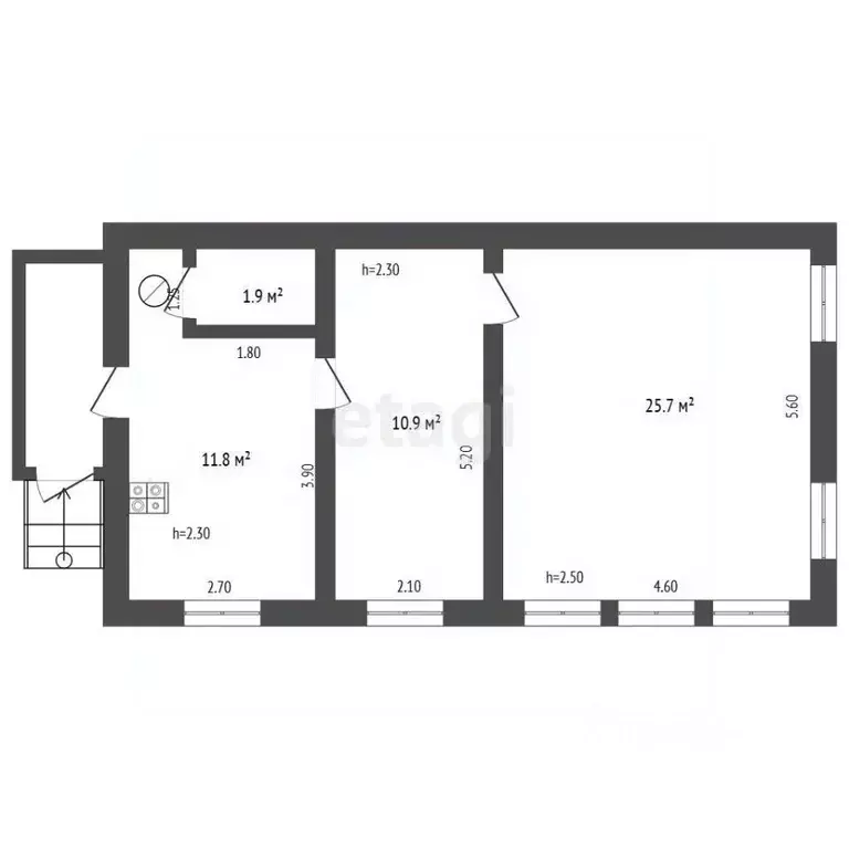 Дом в Мордовия, Саранск ул. Куйбышева, 24 (45 м) - Фото 2