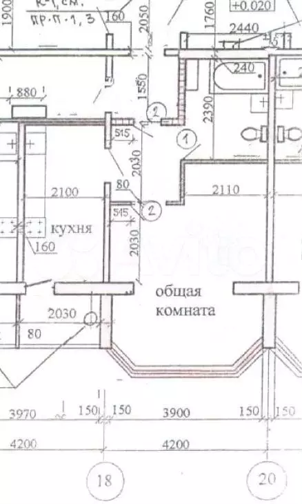 1-к. квартира, 38 м, 2/10 эт. - Фото 0