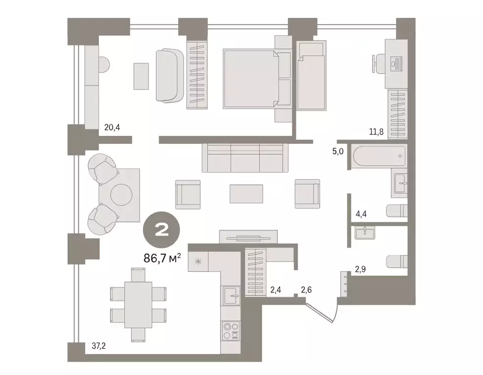 Продаётся 3-к квартира, 86 м - Фото 0