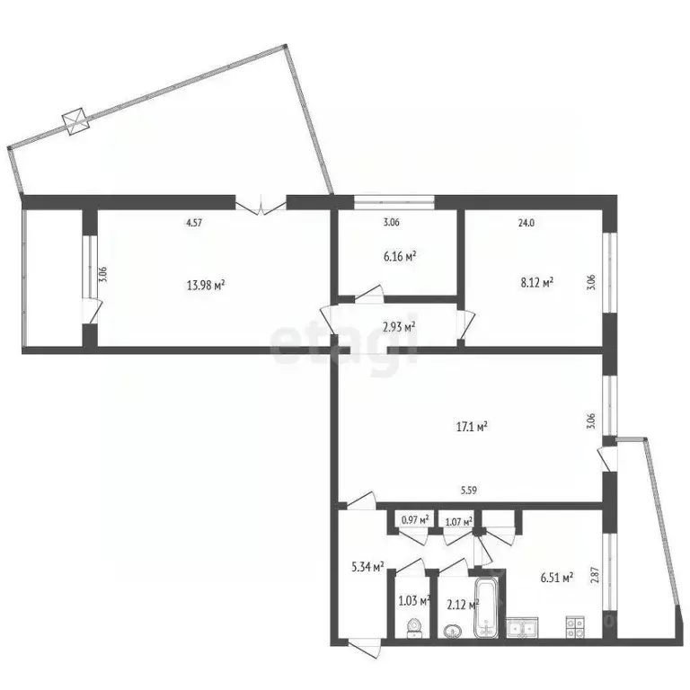 3-к кв. Мордовия, Саранск Гожувская ул., 50 (65.0 м) - Фото 1