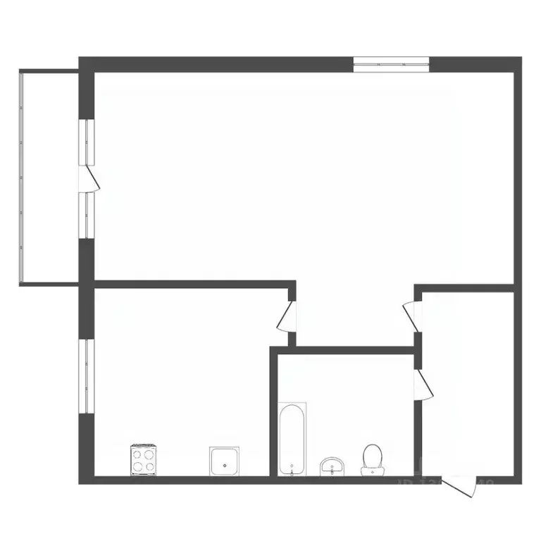1-к кв. Тюменская область, Тюмень ул. 50 лет ВЛКСМ, 99 (31.8 м) - Фото 2