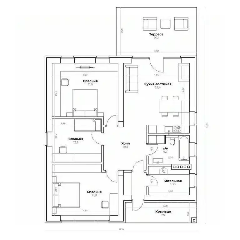 Дом в Московская область, Жуковский Жуковский-2 промзона,  (140 м) - Фото 2