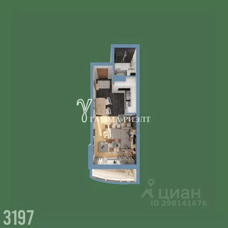 1-к кв. Саратовская область, Саратов Крайняя ул., 87А (43.5 м) - Фото 1
