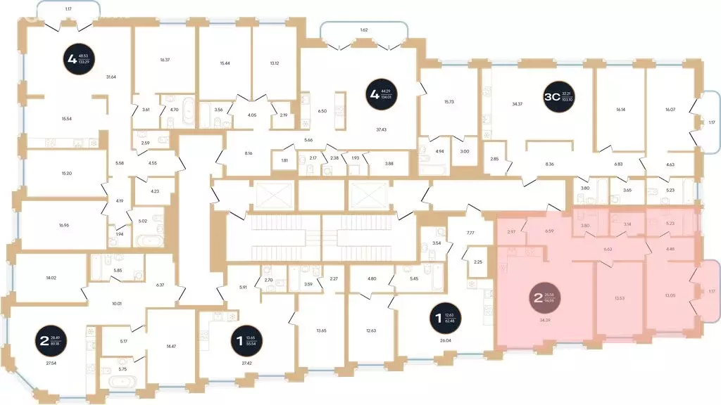 2-комнатная квартира: Уфа, улица Рихарда Зорге, 73/1 (94.98 м) - Фото 1